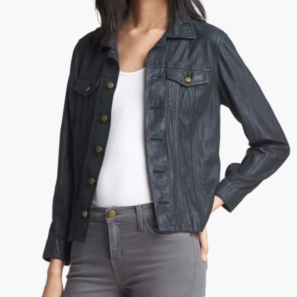 Current/Elliott The Mechanic Leather Jacket